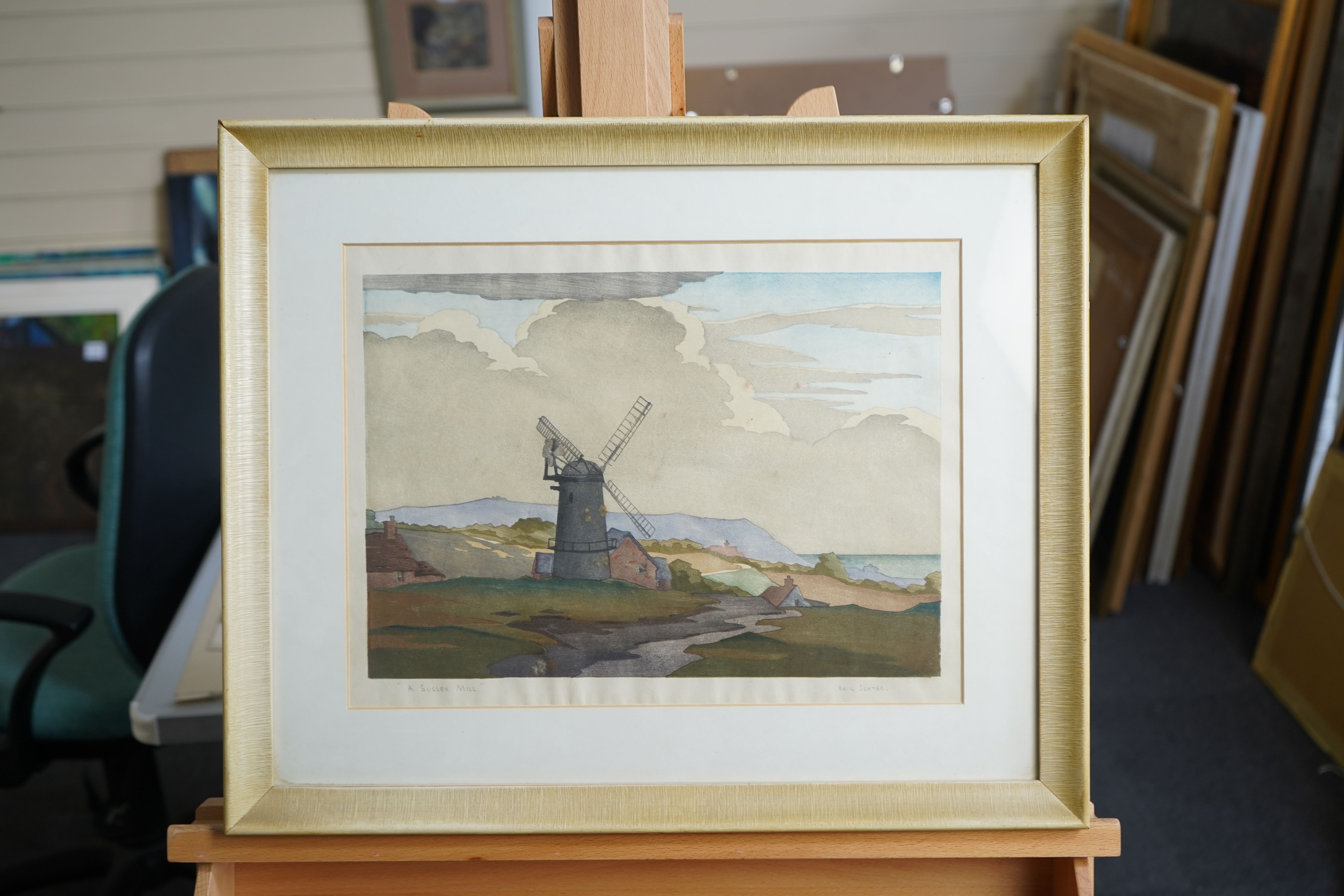 Eric Slater, 1896-1963, 'A Sussex Mill'